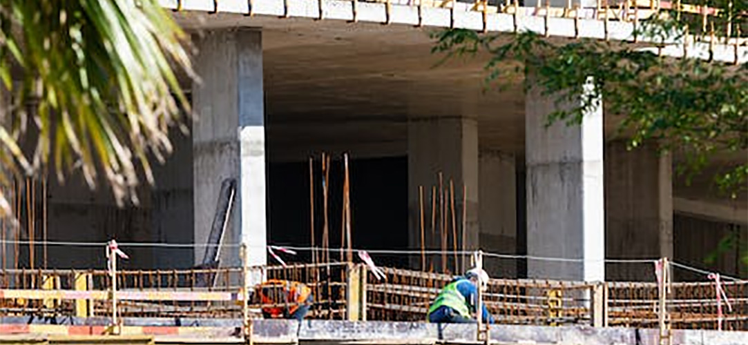 Area commerciale costruzione